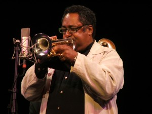 Jon Faddis playing some trumpet.